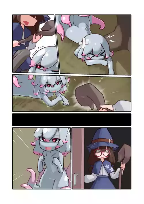 [Bankarakabukiya (Za=ko)] Futanari Majo Minarai ga Scylla Musume to Tadareta Seikatsu o Okuru Hanashi [Textless]