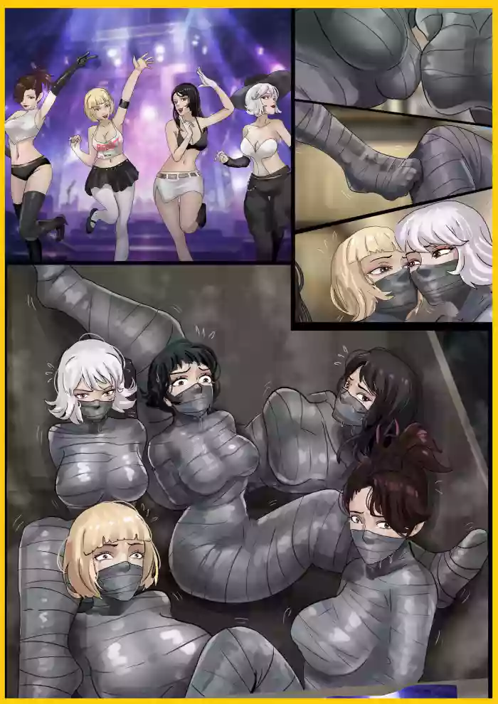 超模女团被绑架成木乃伊