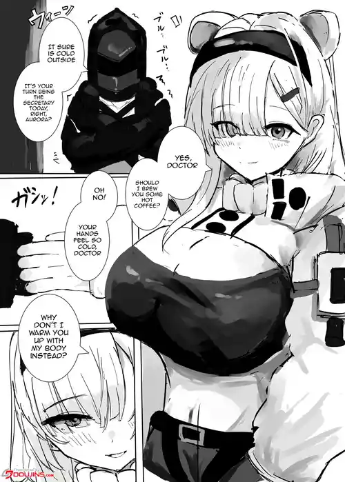 [Sunaneko] Aurora-chan to Karada Attame Ecchi o Suru Ohanashi | Story about Doing Lewd Things with Aurora as She Warms My Body (Arknights) [English] {Doujins.com}