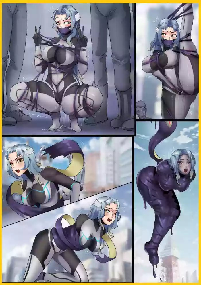 紧身衣女战士被寄生生物肆意玩弄