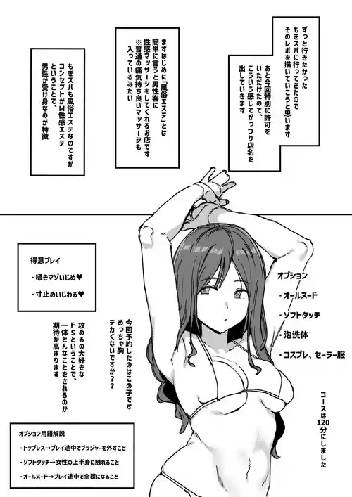 [うらーー] 風俗レポ漫画 もぎスパ編