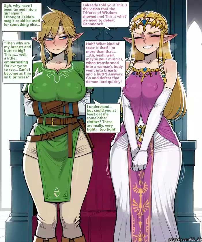 Genderswapped Link x Ganondorf Comic