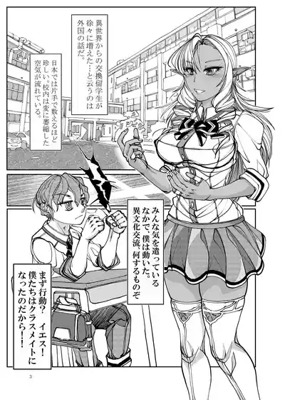Page 3 of Isekai kara no Ryuugakusei Dark Elf-san o Oyome-san ni Shitai