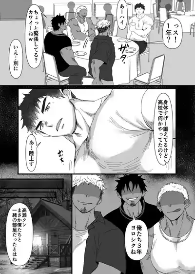 Page 3 of サークルの先輩達にオ〇ホにされる短髪DD君／前編（18頁）