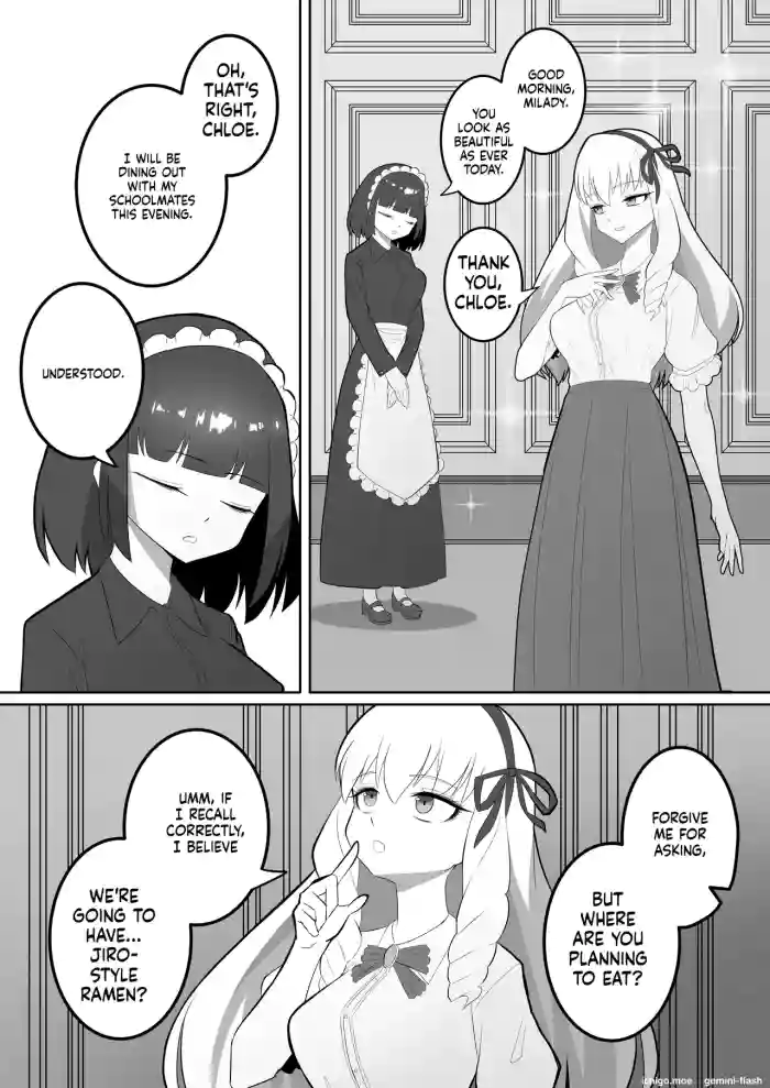 [kaiga1123] A young lady who gets really fat and her maid who goes crazy