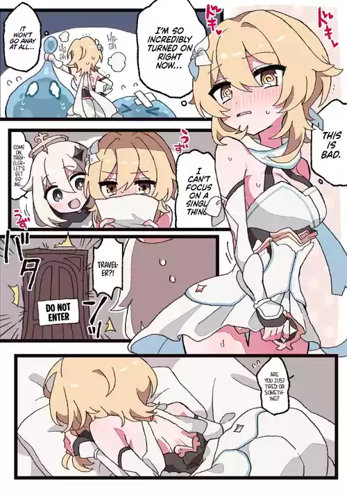 [Shiina] Kaminari o Tsukatte Hitori Asobi suru Hota-chan (Genshin Impact) [English] [Castle TL]